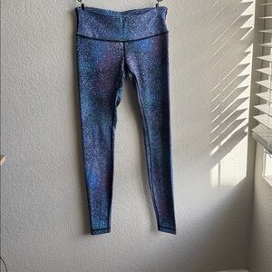 lululemon blue print leggings like new!